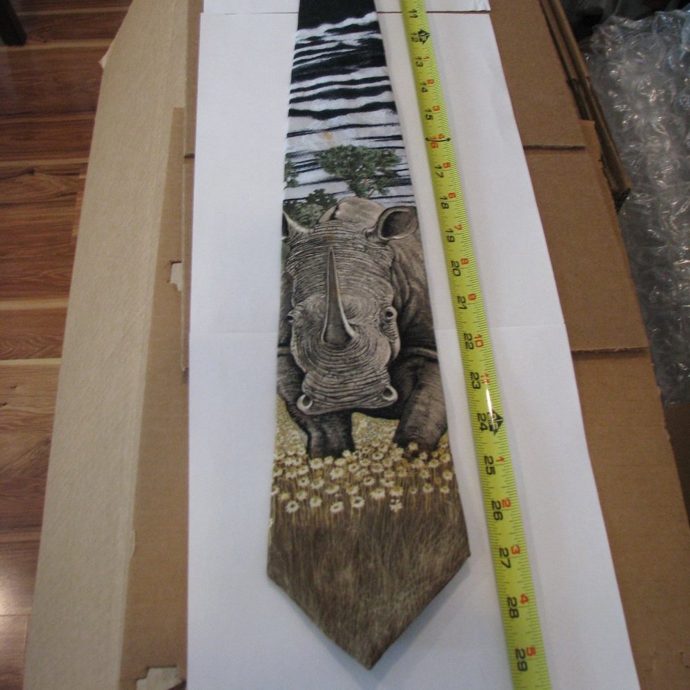 100% silk men's tie "Heads Up"  1u